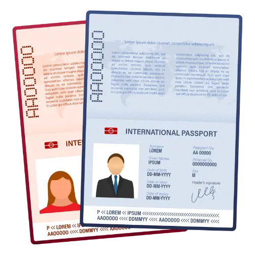 Passport Front and Back Page